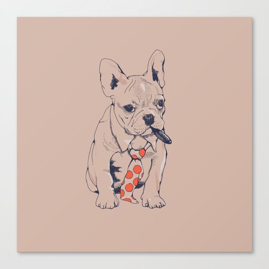 FRENCH BULLDOG BOSS Canvas Print