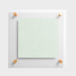 Danish Pastel Green Cute Seamless Polka Dot Digital Paper | Light Green  Floating Acrylic Print