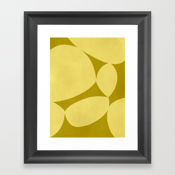 Abstract026-yellow Framed Art Print