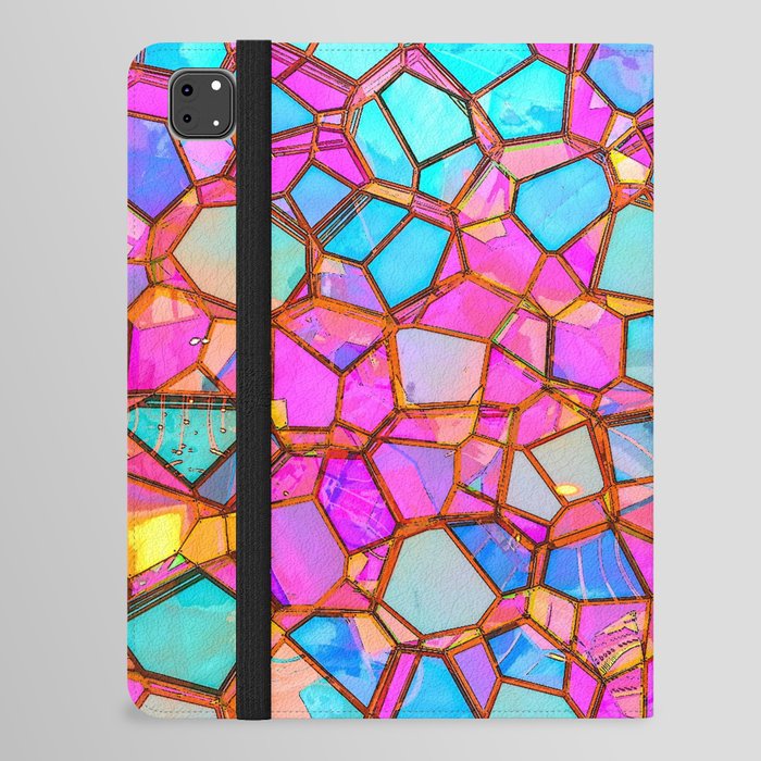 Joyful Jumble Colorful Abstract Shapes iPad Folio Case