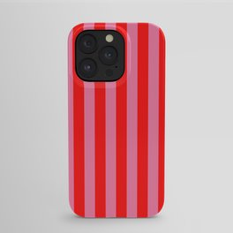 bougie pink red stripe iPhone Case
