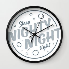 Nighty Night - Light Wall Clock