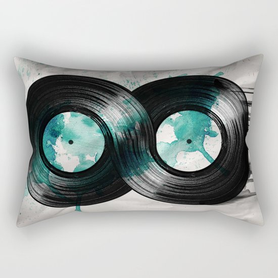 infinity vinyl Rectangular Pillow