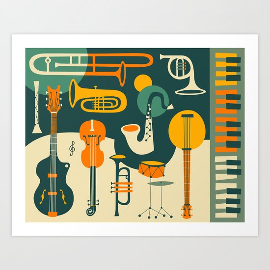 JUST JAZZ Art Print