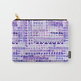 lilac vaporwave ink marks hand-drawn collection Carry-All Pouch