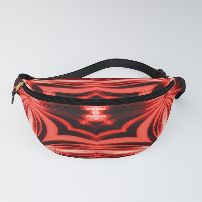 Electric Red Pattern Fanny Pack