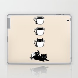 Morning Coffee, Cat in A Cup Laptop Skin