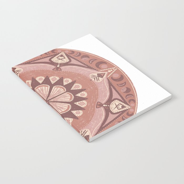 Pink and Peach Boho Design 1 Notebook