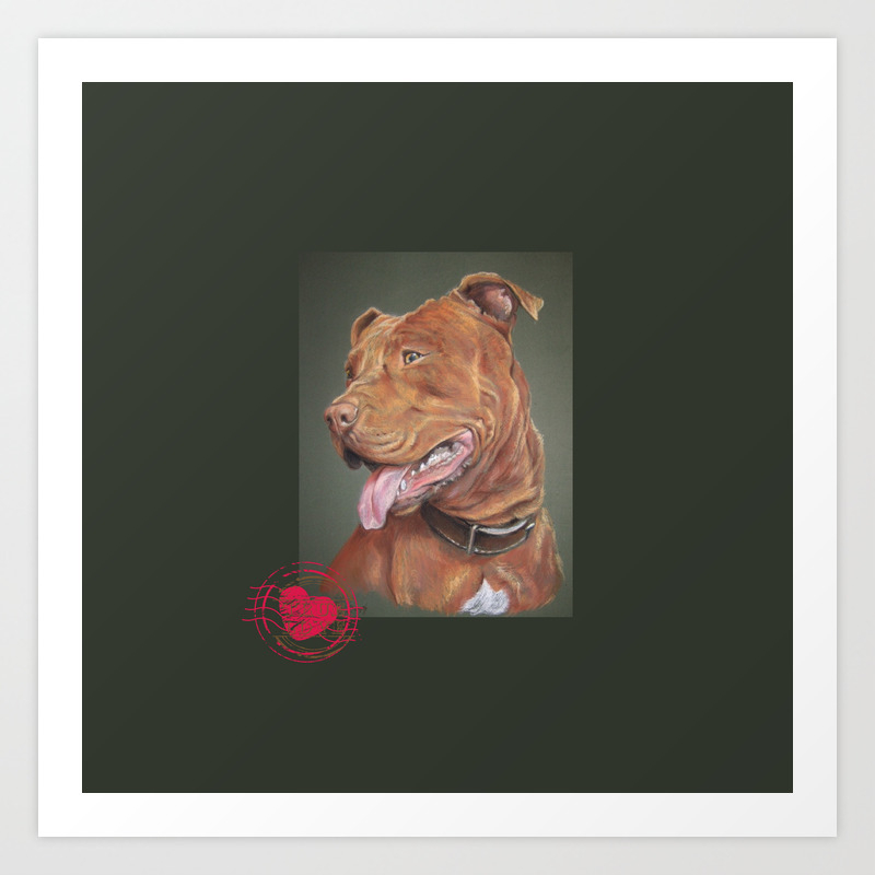 https society6 com product true love red nose pitbull terrier print