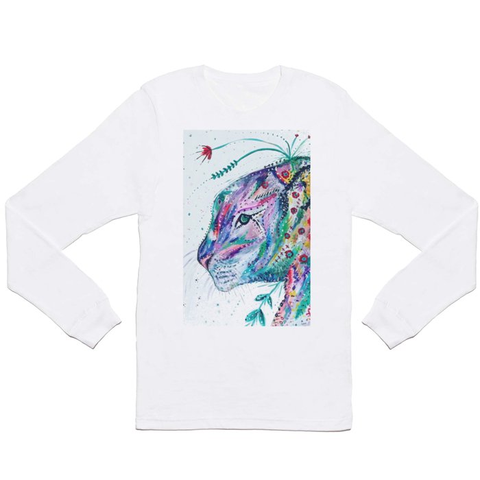 Tiger in the Garden Long Sleeve T Shirt
