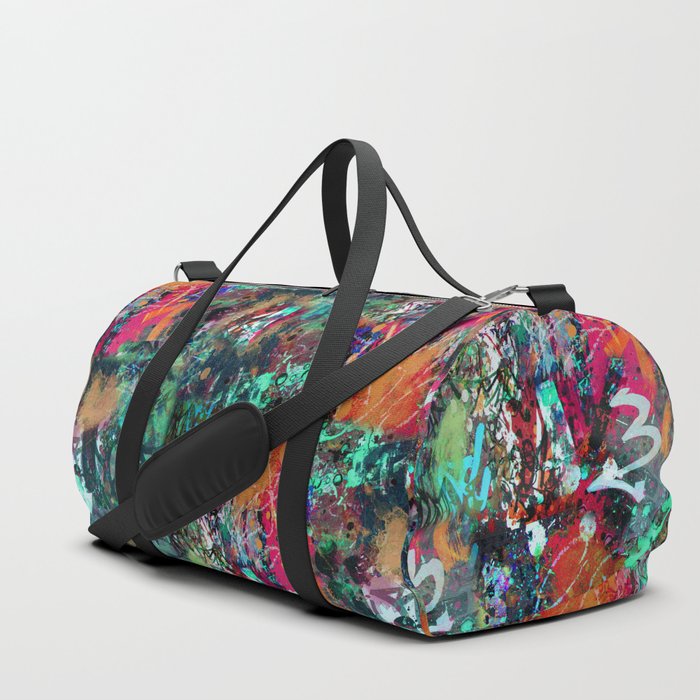 Graffiti and Paint Splatter Duffle Bag by Gravityx9 | Society6