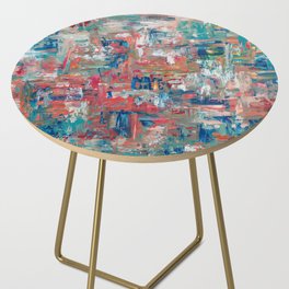 July | Abstract Calendar Side Table