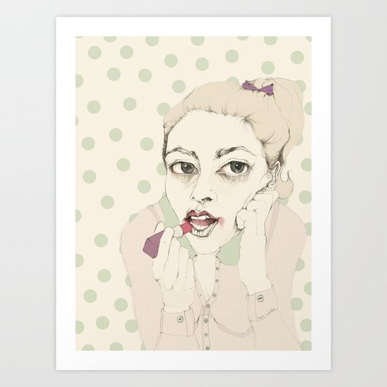 lipstick Art Print