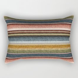 serape southwest stripe - earth tones Rectangular Pillow