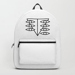SEELE - Neon Genesis Evangelion Backpack | Black And White, Asukalangley, Seele, Evangelion, Attack, Organization, Mecha, Shinjiikari, Ink, Graphicdesign 