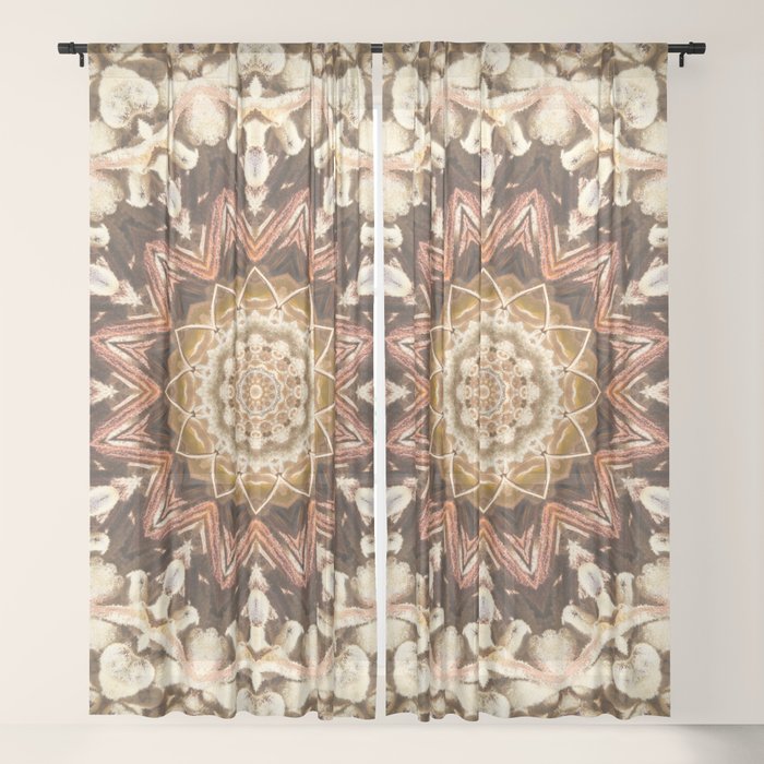 Chocolate Crumble Sheer Curtain By Designsdeborah Society6
