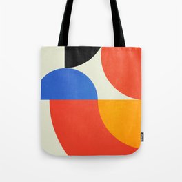 BAUHAUS 02: Exhibition 1923 | Mid Century Series  Tote Bag | Museum, Geometric, Shapes, Curated, Pop, Modern, Bold, Colorful, Pattern, Boho 