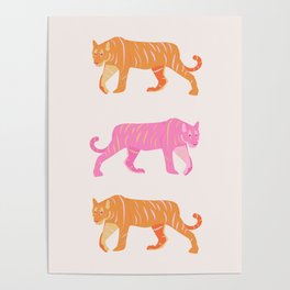 Colorful tiger  Poster