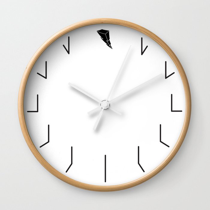 Redundant Clock w/ ShockBlast Flash Symbol Logo Wall Clock