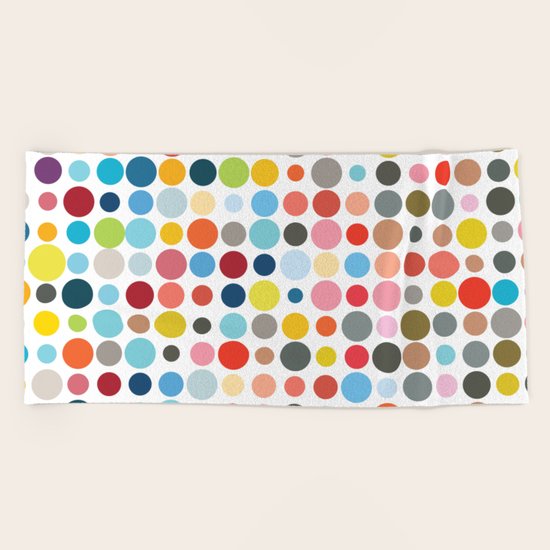 Tangled Up In Colour Beach Towel