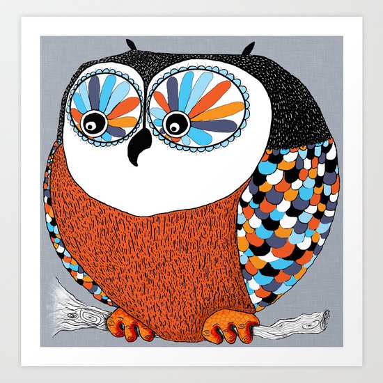 Beautiful Owl Art Print