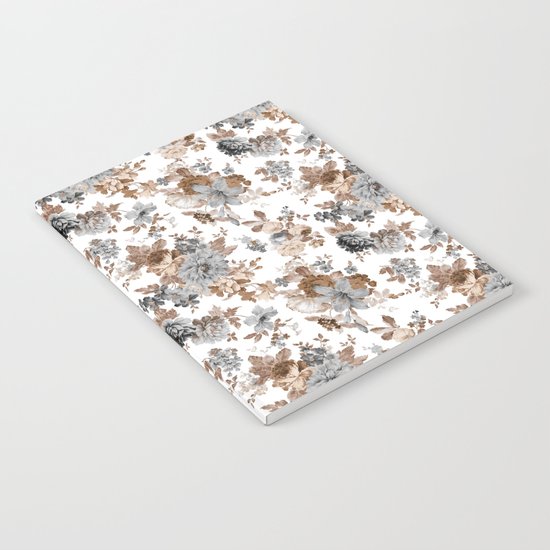 Seamless Floral Pattern Notebook