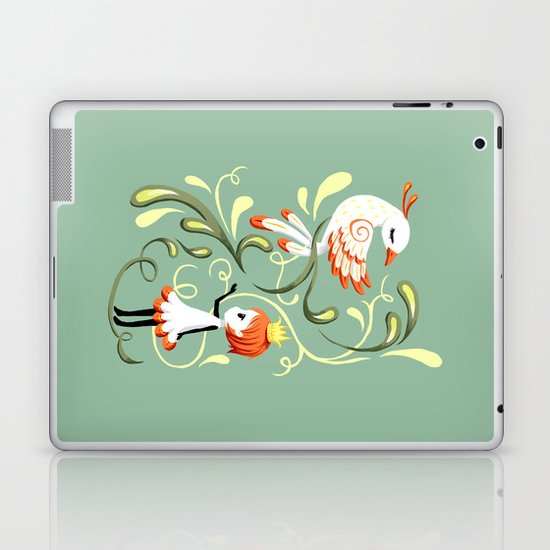Princess and a Bird Laptop & iPad Skin
