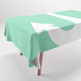 Anchor (White & Mint) Tablecloth