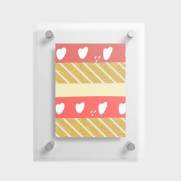 Washi Tape Abstract Design  Floating Acrylic Print
