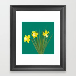 Yellow daffodil Framed Art Print