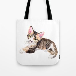 Brown Tabby Baby Cat Tote Bag