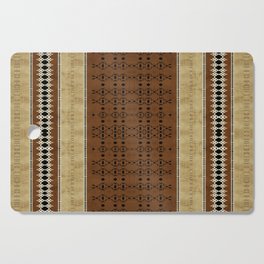 Tribal Brown Texture Pattern Cutting Board