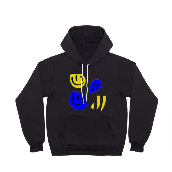 Blue & Yellow Melted Happiness Hoody