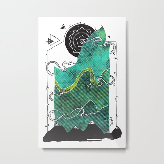 Northern Nightsky Metal Print