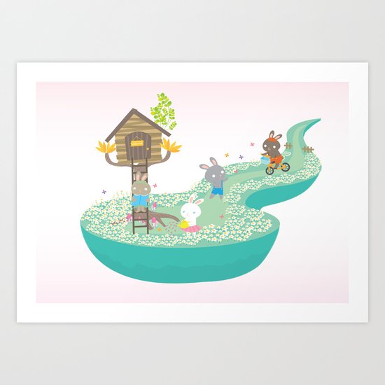 tree house Art Print