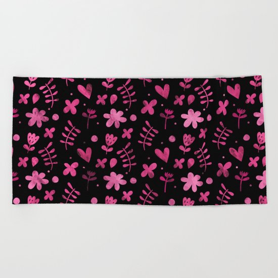 Colorful Lovely Pattern VIII Beach Towel