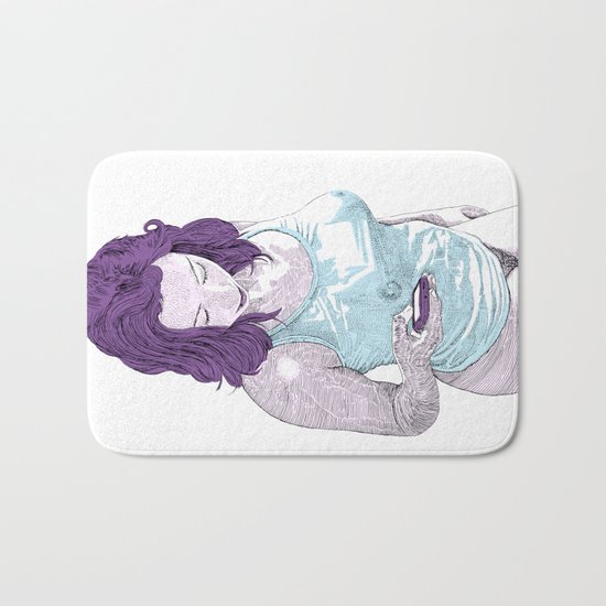 Sugar on my tong Bath Mat