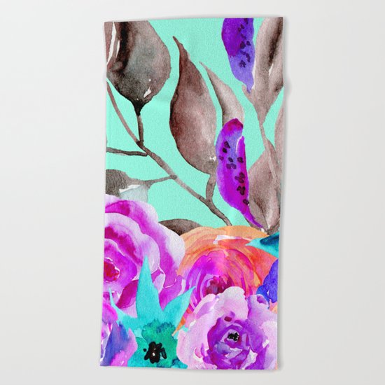 Spring flowers Beach Towel