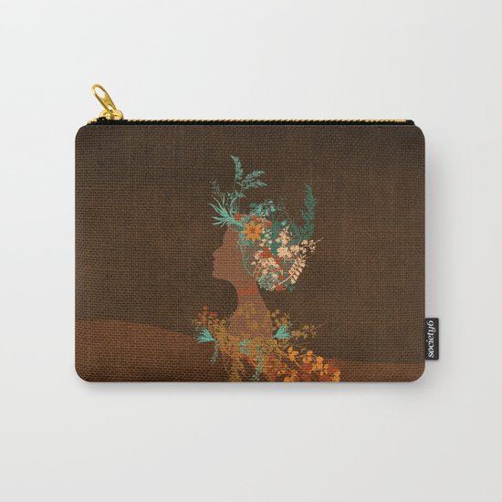 Mujer floral Carry-All Pouch