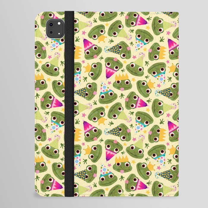 Party Frogs! // Yellow iPad Folio Case