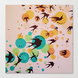 Swallows Canvas Print