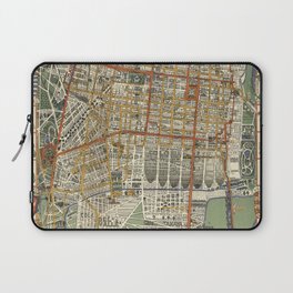 Mexico City Map - Vintage Pictorial Map Laptop Sleeve