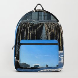 New York City Manhattan skyline during winter Backpack
