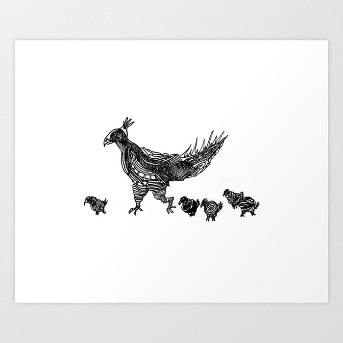 Mother Hen Art Print