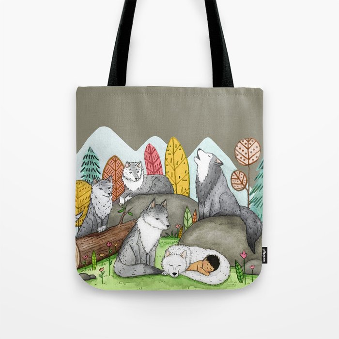 Raised by Wolves Tote Bag