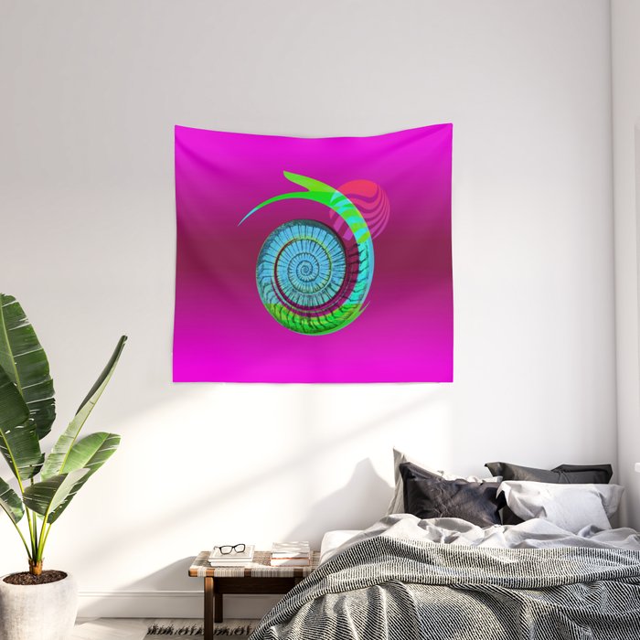 Psychedelic hotsell snail tapestry