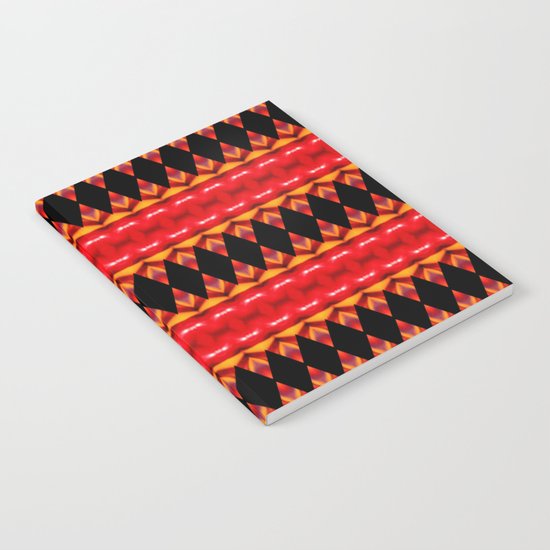 Black Diamonds on red Notebook