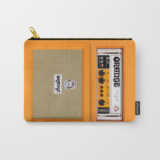 Retro Orange guitar electric amp amplifier iPhone 4 4s 5 5s 5c, ipad, tshirt, mugs and pillow case Carry-All Pouch