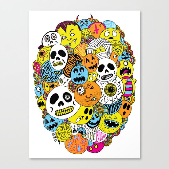 Halloween Print Canvas Print