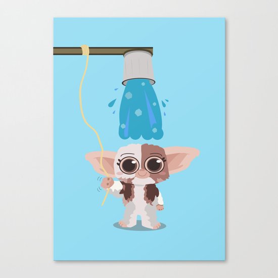 Ice bucket challenge Gizmo Canvas Print